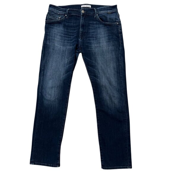 Mavi Jeans Mens Size 34x32 Denim Marcus Slim Straight 5-Pockets Stretch Blue - Picture 1 of 8
